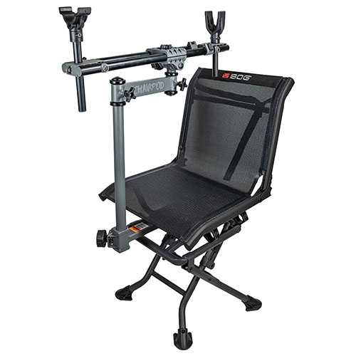 El nuevo BOG ChairPod ofrece comodidad y facilidad, con movimiento suave y 360 grados de rotación, permitiéndote usar tus manos para binoculares o fotos.