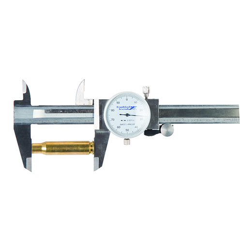 Los calibres de acero inoxidable Frankford Arsenal son precisos hasta .001" y son ideales para medir diámetros y profundidades, perfectos para la recarga.