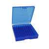 Las cajas de municiones Frankford Arsenal son transparentes, organizadas y disponibles en varios tamaños y colores, ideales para tus recargas de 10mm a .45 ACP.
