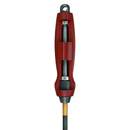 El varilla de limpieza Tipton Deluxe de fibra de carbono es resistente, no raya tu cañón y tiene un mango ergonómico que gira suavemente para una limpieza efectiva.