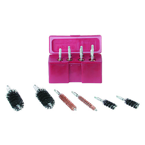 El set de cepillos de cañón Tipton de 13 piezas es específico por calibre, fácil de usar y garantiza una limpieza eficiente para calibres .17-.45.