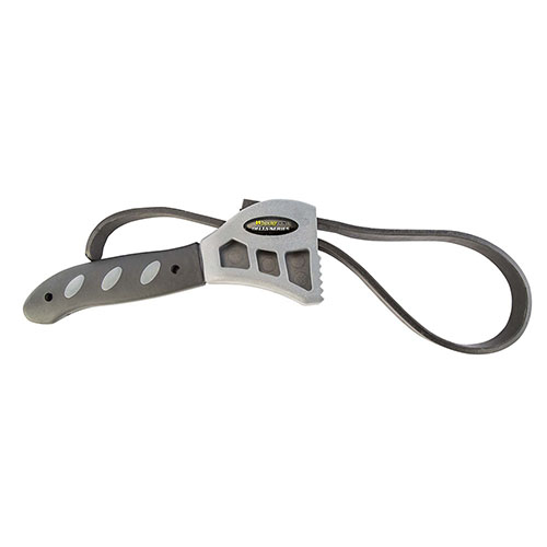 La herramienta Wheeler Delta Series AR-15 es ergonómica y cuenta con una correa de goma reforzada para sujetar cualquier handguard sin dañar su superficie.
