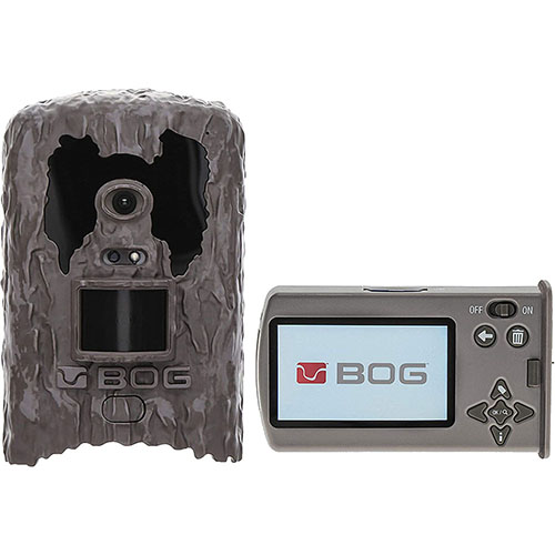 La cámara BOG Clandestine™ ofrece velocidades de disparo ultrarrápidas, video en HD, estampado ambiental de imágenes y una pantalla de 3" para fácil visualización.