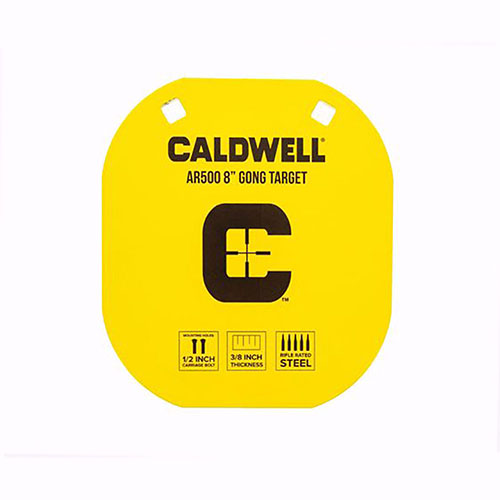 Los blancos Caldwell AR500 de 8" son resistentes, fáciles de ver y soportan miles de disparos, ideales para competición, entrenamiento y diversión.