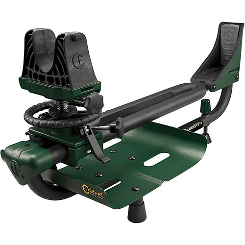 El Caldwell Lead Sled DFT 2 ofrece la mejor reducción de retroceso y se ajusta a cualquier escopeta o rifle, con ajuste de longitud y elevación fácil.