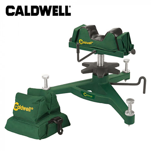 Mejora tu precisión con el Caldwell The Rock Dlx Shooting Rest, que elimina el factor humano y te ayuda a agrupar mejor tus disparos.