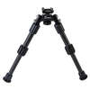 Consigue máxima precisión con el bipode Caldwell Accumax Pic Rail 6”-9”, con patas de fibra de carbono, pies de goma y ajuste de ángulo de 180 grados.