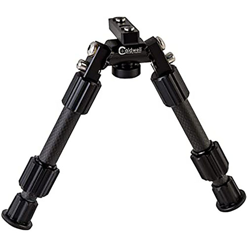 Consigue la máxima precisión con el bipode Caldwell Accumax de 9”-13”, con patas de fibra de carbono, ajuste de ángulo y tecnología de bloqueo por torsión.
