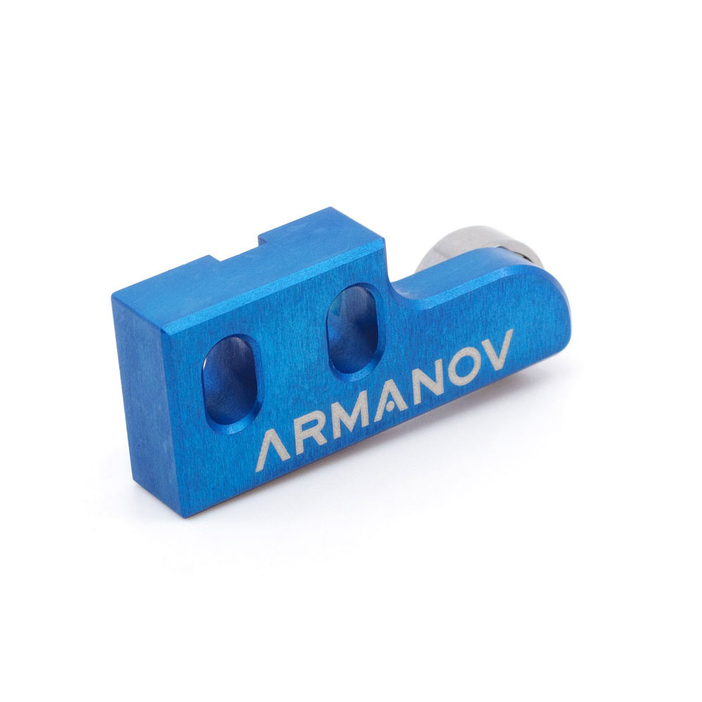 Mejora el rendimiento de tu Dillon XL650 con el ARMANOV Index Bearing Cam Block, que elimina la fricción y el uso de grasa, ¡instalación fácil y rápida!
