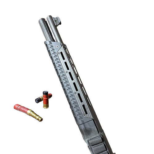 Mejora tu Beretta A300/1301 con el Handguard Mod 1 de CHISEL MACHINING, que ofrece un diseño ligero en fibra de carbono para un mejor agarre y durabilidad.