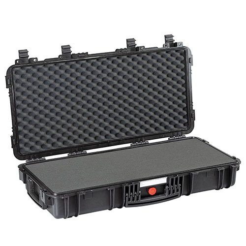 Protege tu equipo con la maleta Explorer Cases Red 7814: resistente al agua, con bisagras metálicas y espuma Pre-Cube para un ajuste perfecto y seguro.