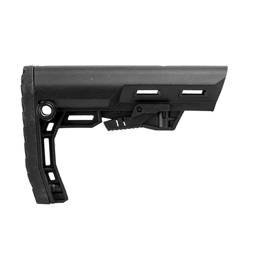 El Scout AR-15 Mil-Spec Stock ofrece comodidad, versatilidad con montajes QD, ligereza, diseño optimizado para velocidad y una conexión sólida para mayor precisión.