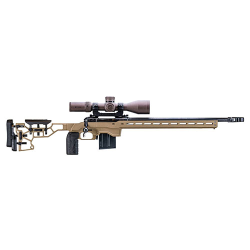 El MDT ACC Chassis permite ajustar el peso y equilibrio de tu Remington 700, con un sistema de pesos y compatibilidad con magazines AICS. ¡Optimiza tu tiro!