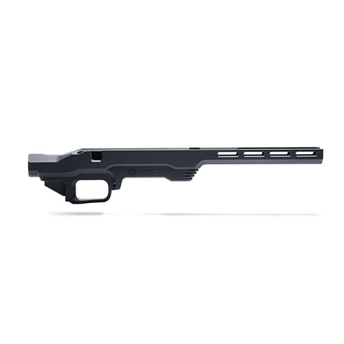 El MDT LSS Gen 2 es un chasis ligero y compacto para rifles Howa 1500, que mejora la precisión y ergonomía, compatible con revistas AICS y muy económico.