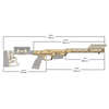El sistema de chasis MDT LSS-XL Gen 2 ofrece un forend más largo, compatibilidad con culatas AR y utiliza los cargadores originales de Howa Mini.