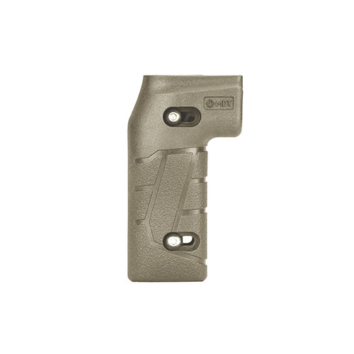 El MDT Adjustable Vertical Pistol Grip permite un ajuste perfecto para tus dedos, ofreciendo comodidad y soporte, compatible con múltiples chasis.