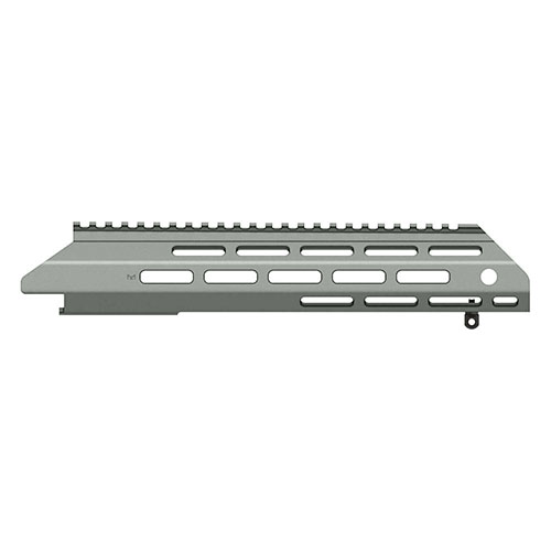 El MDT ESS Fore-end ofrece versatilidad con su longitud de 15" y la opción de elegir diferentes fore-ends y rieles de montaje para personalizar tu arma.