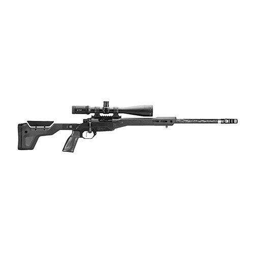 Descubre el MDT HNT-26, el chasis de caza más ligero del mercado, con solo 26oz. Incluye base de magnesio, forend y empuñadura de fibra de carbono.