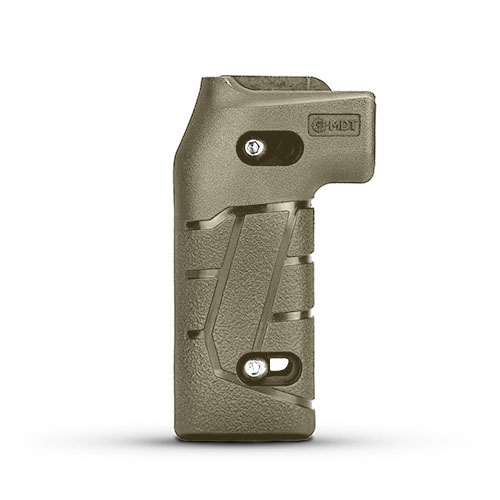 El MDT Vertical Grip Premier es ideal para tiro de larga distancia, con ajuste delantero y trasero para adaptarse a cualquier tamaño de mano.