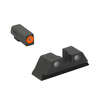 Las miras Meprolight Hyper-Bright™ ofrecen rápida adquisición de objetivos con anillo frontal de alto contraste y tritio, ideales en cualquier condición de luz.