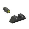 Las miras Meprolight Hyper-Bright™ ofrecen rápida adquisición de objetivos con anillo frontal de alto contraste y tritio, perfectas en cualquier iluminación.