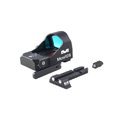 El Mepro microRDS es la solución más rápida y fácil para mejorar tu puntería, con montaje sin herramientas y respaldo TruDot™ para cualquier pistola.