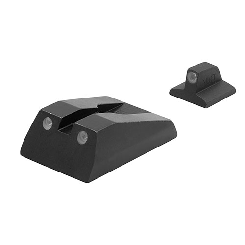 Meprolight Tru-Dot® mejora tu puntería con miras nocturnas autoiluminadas, aumentando la eficiencia de impacto en condiciones de poca luz.