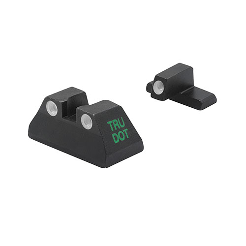 Meprolight® Tru-Dot® mejora tu puntería en condiciones de poca luz con puntos tritium visibles, aumentando la eficiencia de disparo en más de un 85%.