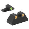 Meprolight TRU-DOT® mejora tu puntería con miras nocturnas auto-iluminadas, aumentando la eficiencia de impacto en condiciones de poca luz.