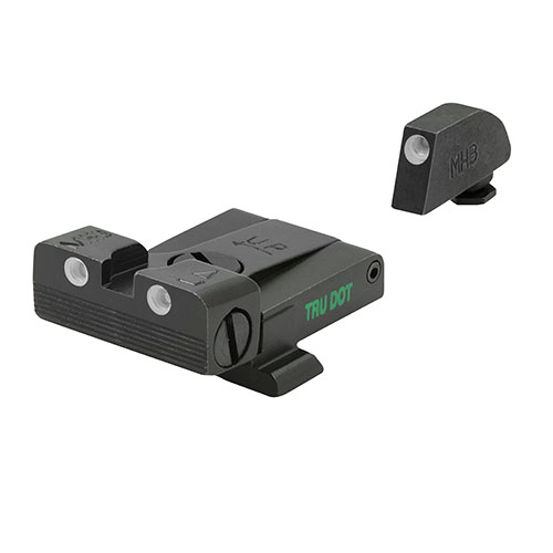 Meprolight® Tru-Dot® te ofrece miras nocturnas ajustables autoiluminadas que mejoran tu precisión en condiciones de poca luz, ¡aumentando tu efectividad de tiro!