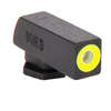 Los miras HYPER BRIGHT de MEPROLIGHT ofrecen visibilidad excepcional en cualquier luz, sin necesidad de baterías, y son resistentes a golpes, ideales para tu Glock.
