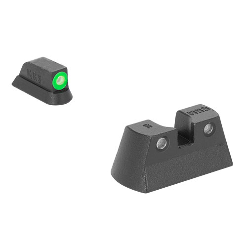Los miras fijas HYPER BRIGHT de MEPROLIGHT ofrecen visibilidad excepcional en cualquier luz, con tritio siempre activo y durabilidad extrema para un rendimiento confiable.