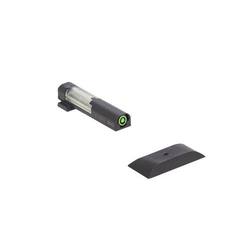 El Mepro FT Bullseye™ es un visor intuitivo y ultraligero que combina tritio y fibra óptica, ideal para condiciones de luz extremas y fácil de usar bajo presión.