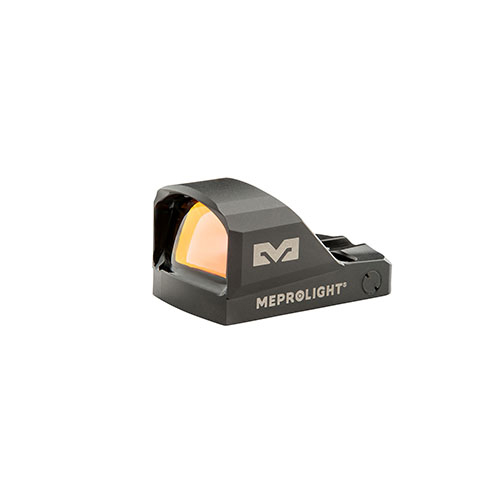 El Mepro MPO-DS es una mira de punto rojo abierta, ideal para pistolas compactas, con control automático de brillo, batería de 3 años y resistencia al agua y golpes.