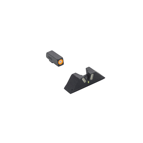 Los MEPRO HYPER-BRIGHT V-SIGHT son miras tritium ultrabrillantes, siempre listas, sin batería, ideales para cualquier luz y extremadamente duraderas.
