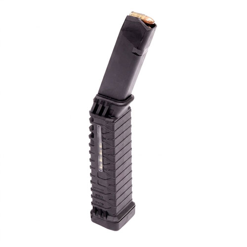 Amplía tu capacidad con el Schmeisser S50 G17 MLE: 50 rondas en un diseño compacto, sistema de alimentación fiable y sin necesidad de herramientas para ensamblar.