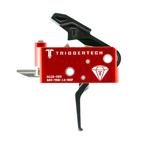 Descubre el gatillo TRIGGERTECH AR15 con Tecnología de Liberación Sin Fricción™, acción corta, fiabilidad excepcional y resistencia a la corrosión para un rendimiento superior.