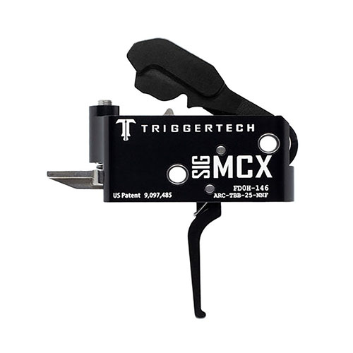 El gatillo TRIGGERTECH MCX ofrece una acción corta y precisa, con tecnología Frictionless Release, garantizando fiabilidad y consistencia en cada disparo.