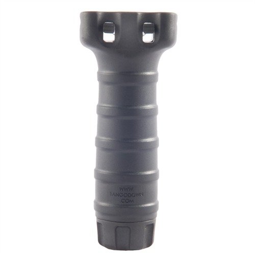 El grip vertical Picatinny de TangoDown ofrece un agarre cómodo, almacenamiento para piezas y es resistente al agua hasta 20m, ideal para uso en combate.