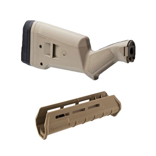 El SGA es una culata adaptable para escopetas Remington 870, con características personalizables, y el Forend M-LOK ofrece ligereza y versatilidad para accesorios.