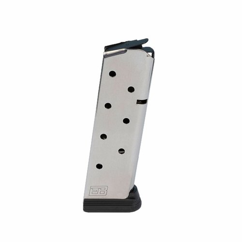 Descubre el magazine Ed Brown 8 round: acero resistente, base antideslizante, fácil limpieza y acabado que repele suciedad. ¡Calidad y fiabilidad garantizadas!