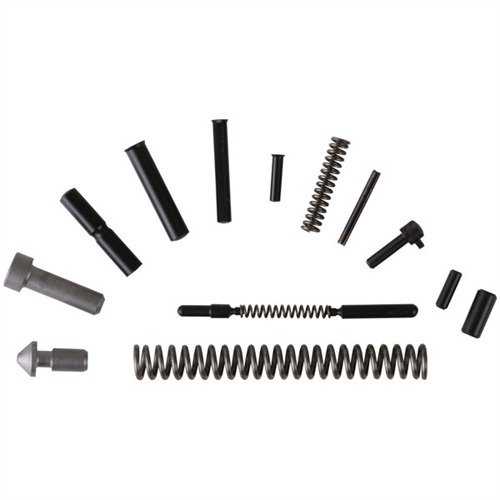 Completa tu 1911 Auto o Officers ACP con este kit de piezas y resortes de alta calidad, ideal para marcos estándar y de alta capacidad.