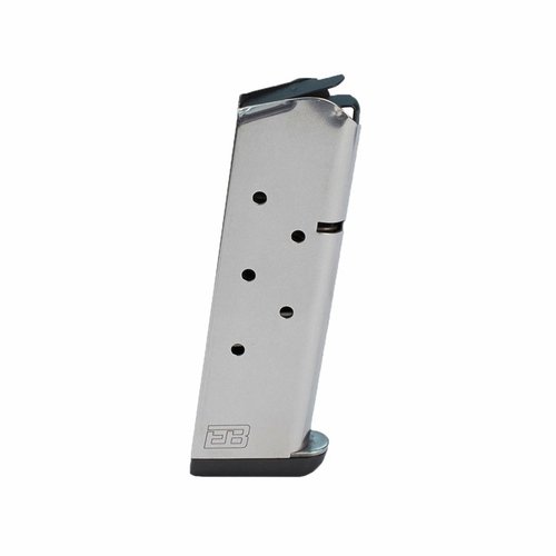 Consigue el fiable cargador 1911 de 7 rondas en acero inoxidable, con alimentación perfecta, opciones de base y acabados duraderos para tu estilo.