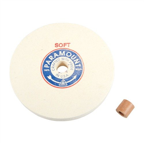 Las ruedas de pulido de fieltro de 8" de BACON FELT ofrecen un acabado profesional, son de alta calidad y vienen con adaptadores para facilitar su uso.