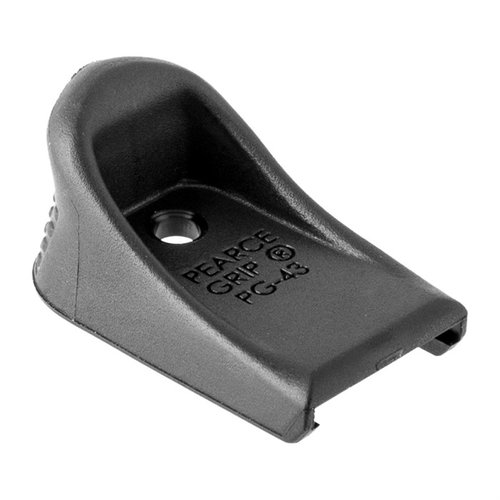 La extensión de empuñadura para Glock® 43 de Pearce Grip te permite un agarre completo, mejorando el control del retroceso y la colocación de disparos.