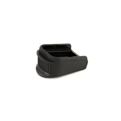 La extensión de empuñadura para Glock® mejora el control del retroceso y la precisión, permitiendo un agarre completo y cómodo en tu pistola.