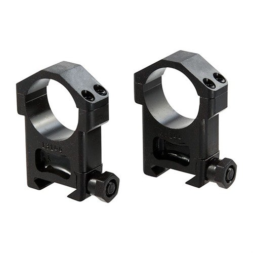 Los anillos de mira de acero 30mm Ultra High de Badger Ordnance son ultra resistentes, ideales para rifles AR-15, AR-10 y SR-25, soportando el retroceso fuerte.