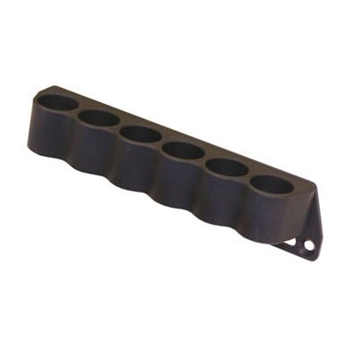 El soporte de cartuchos MESA TACTICAL es ligero y resistente, permite cargar rápidamente 6 cartuchos de 12 ga en el lado del receptor para recargas tácticas.