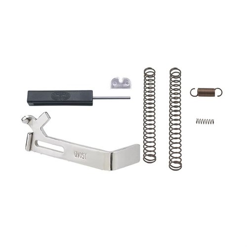 Mejora tu Glock® con el kit ROCKET 3.5: reduce el pre-travel, permite un reset rápido y cuenta con un conector autolimpiante para mayor fiabilidad.