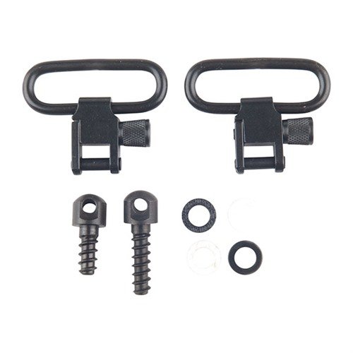 Los swivels de acero son duraderos y sin partes de plástico, con un sistema de liberación rápida que permite usar una sola correa en varios rifles.